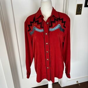 Saddle Ridge Vintage 90s Western Shirt Sz M #2